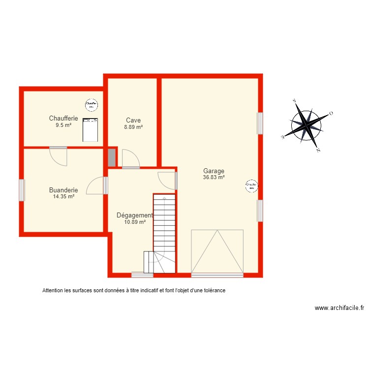 BI 6052 sous sol non côté. Plan de 0 pièce et 0 m2