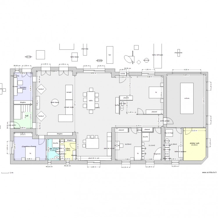 tres grd changement. Plan de 0 pièce et 0 m2