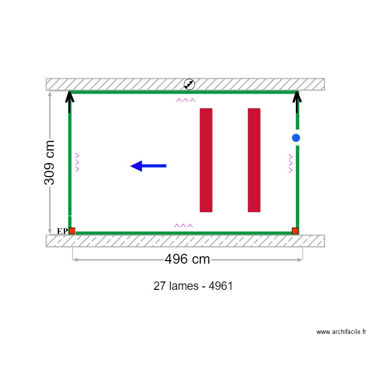 Michael Sweeney. Plan de 1 pièce et 15 m2