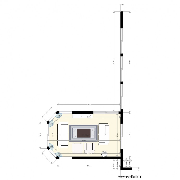 VERANDA MACONNEE VUE FACADES DEFINITIVE. Plan de 0 pièce et 0 m2