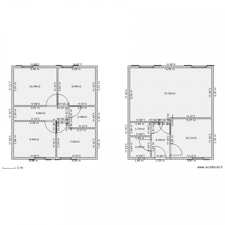 YENI EV PLANI Plan 11 pièces 91 m2 dessiné par mehmet