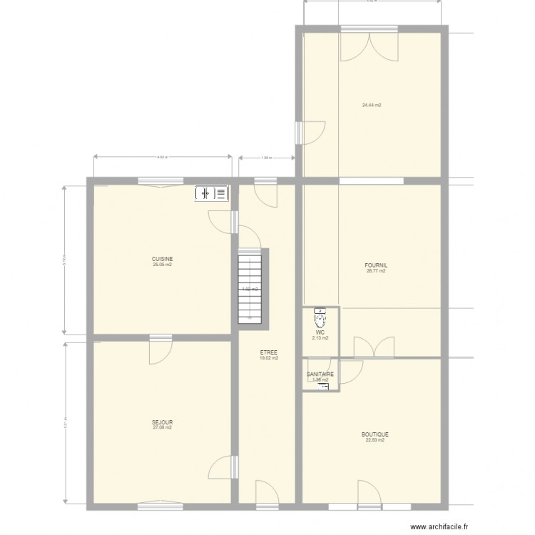 negrier RDC. Plan de 0 pièce et 0 m2