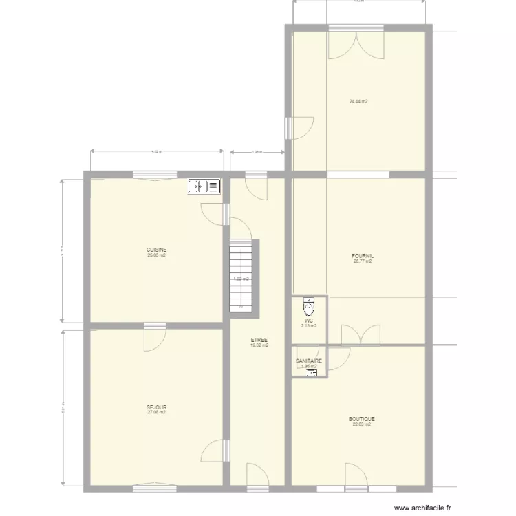 negrier RDC. Plan de 