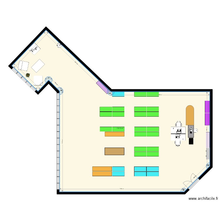 plan aménagé 2. Plan de 0 pièce et 0 m2