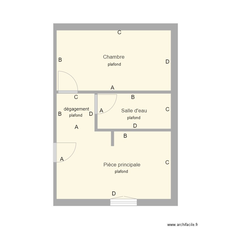 18 rdc droite. Plan de 0 pièce et 0 m2