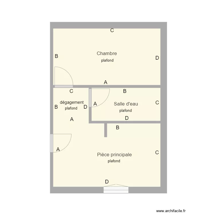 18 rdc droite. Plan de 