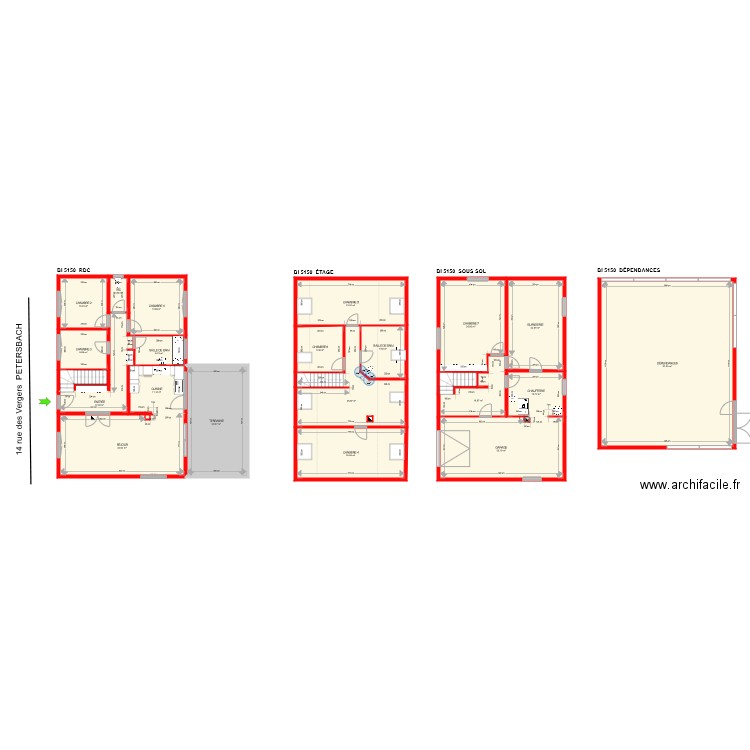 BI 5150 plans tech. Plan de 0 pièce et 0 m2