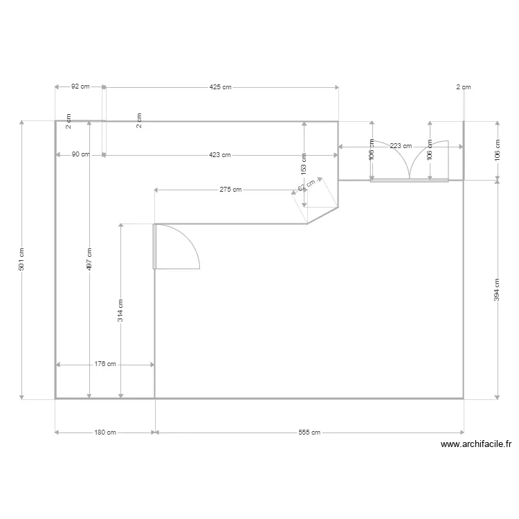 Plan de la cour orry. Plan de 
