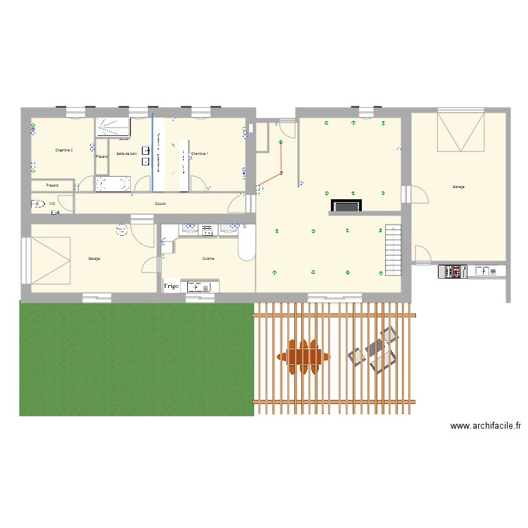 rdc version 6 electricité. Plan de 0 pièce et 0 m2