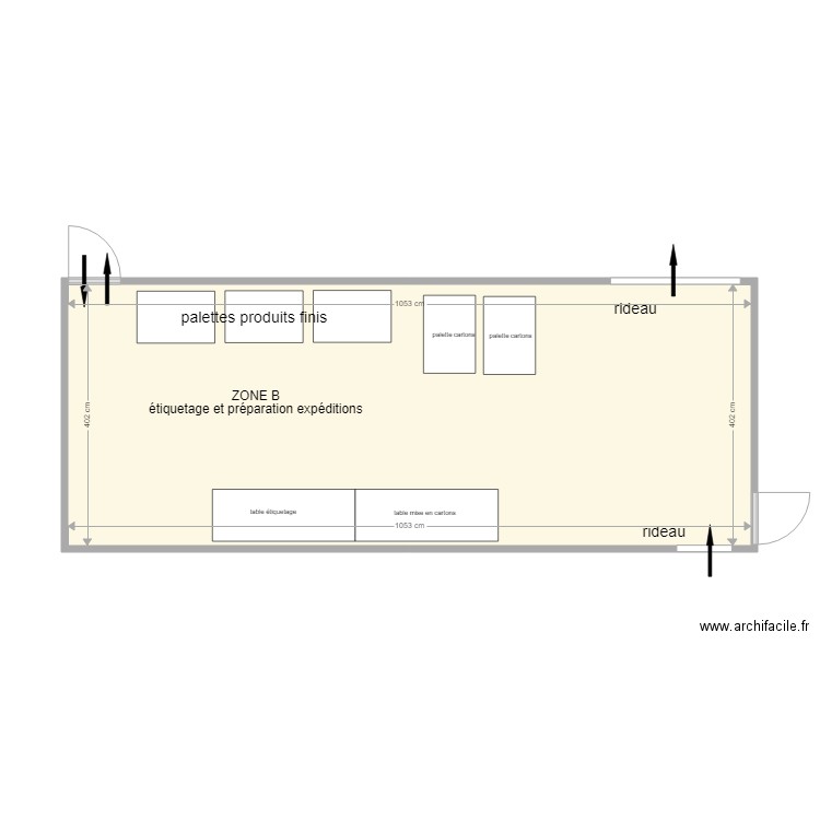 aménagement ZONE B rev 231018 coté. Plan de 0 pièce et 0 m2