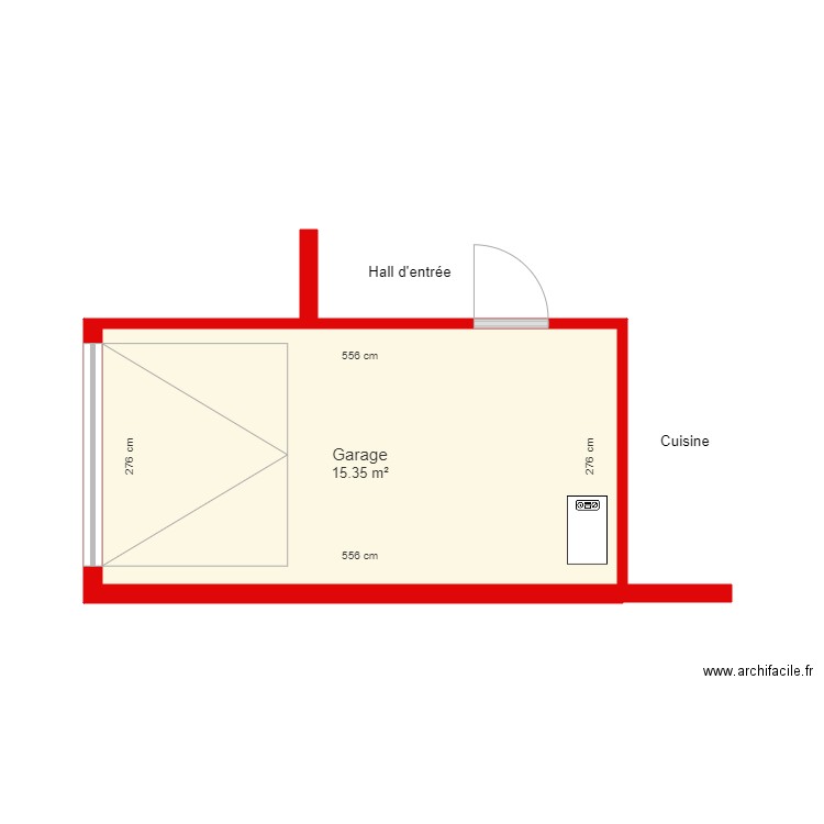 garage pas 1. Plan de 0 pièce et 0 m2