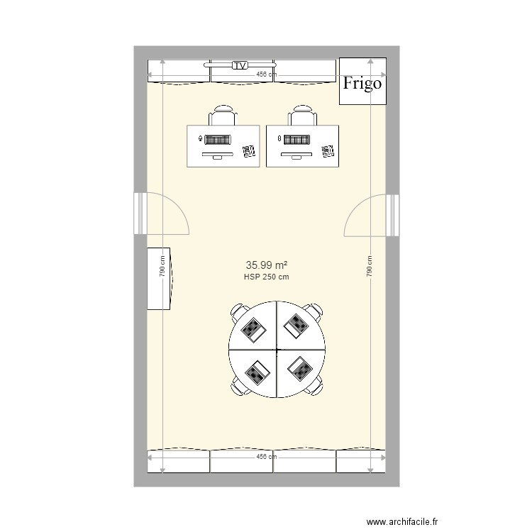 renault trucks - bureau atelier. Plan de 1 pièce et 36 m2