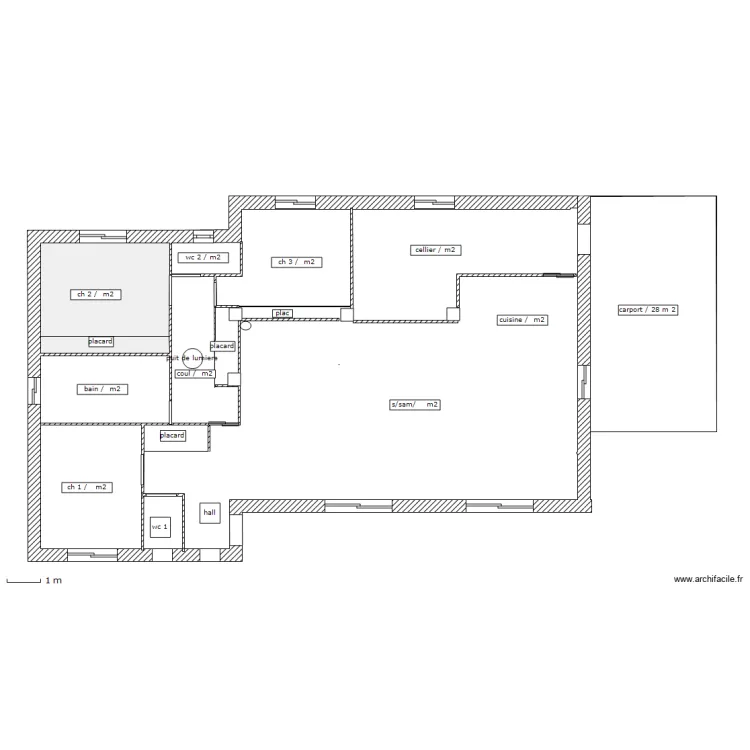 maison. Plan de 