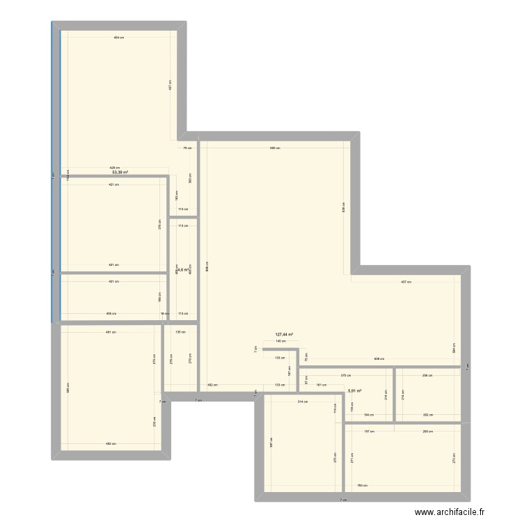 maison l. Plan de 0 pièce et 0 m2