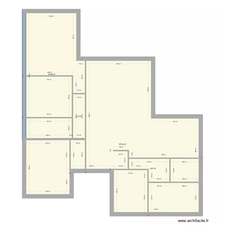 maison l. Plan de 
