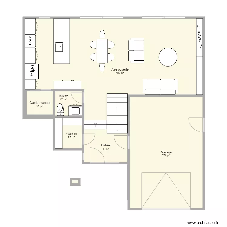 Viridis rez de chauss&eacute;e aggrandi juillet. Plan de 