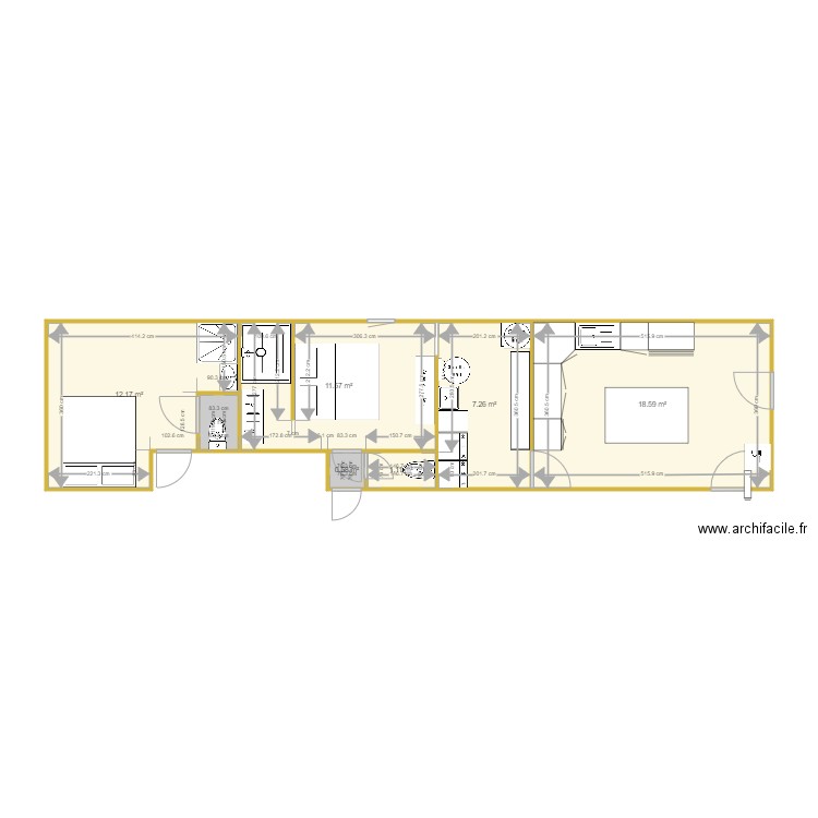 les crozes. Plan de 0 pièce et 0 m2