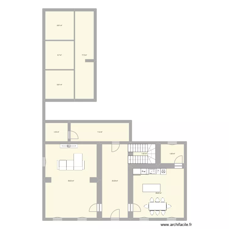 labastide rdc. Plan de 11 Pièces et 156 m² labastide rdc. Plan de 11 Pièces et 156 m²
