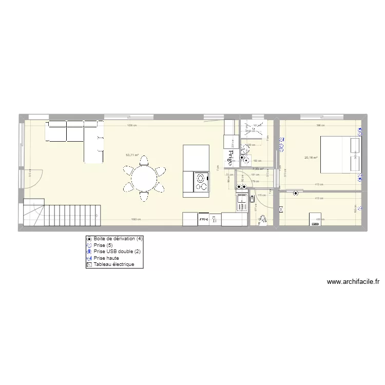 Villa 3 rdc PC_CH1. Plan de 