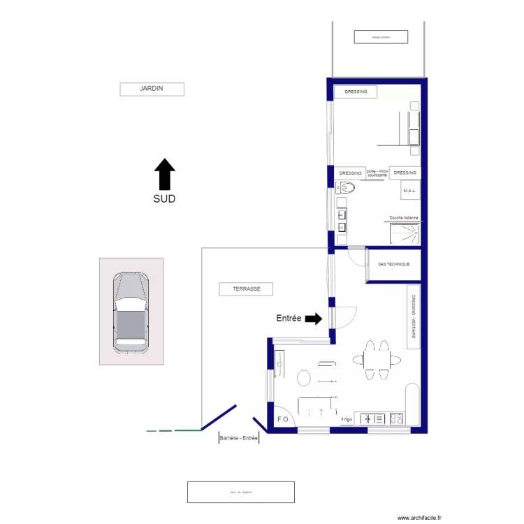 plan  d&eacute;taill&eacute;. Plan de 