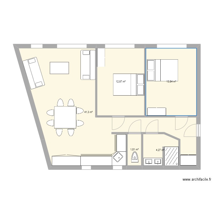 axa6. Plan de 0 pièce et 0 m2