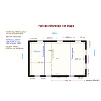 plan de référence 1er étage et report mur bas et fermes greniers