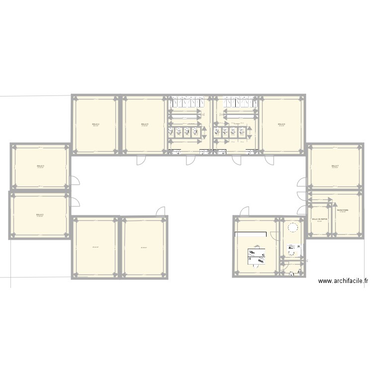 CFACIOM LOCAUX ESQUISSE 20211225 A. Plan de 22 pièces et 340 m2