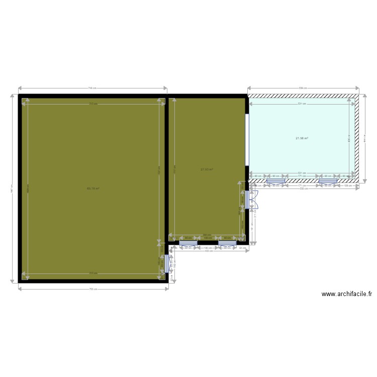 rdc mesure corect. Plan de 0 pièce et 0 m2