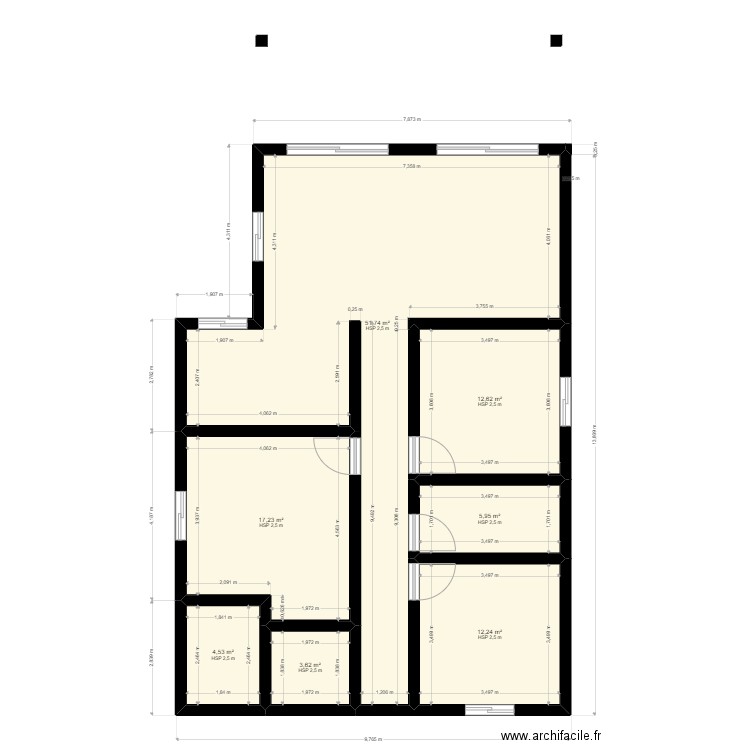 KOUREISH. Plan de 7 pièces et 108 m2