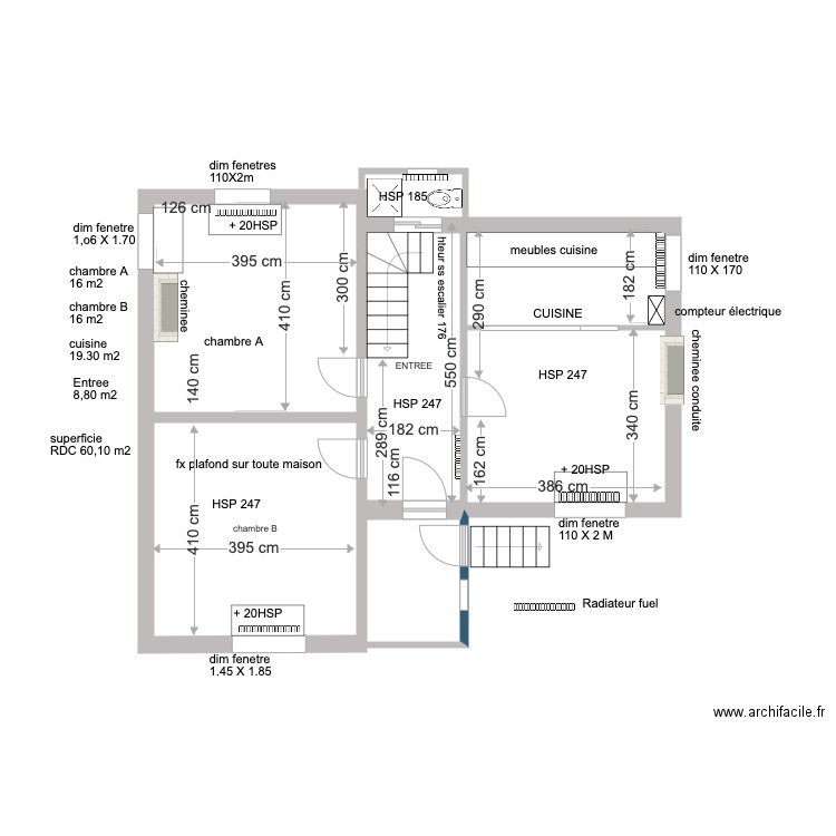 GUIMAEC RDC EXISTANT A. Plan de 0 pièce et 0 m2