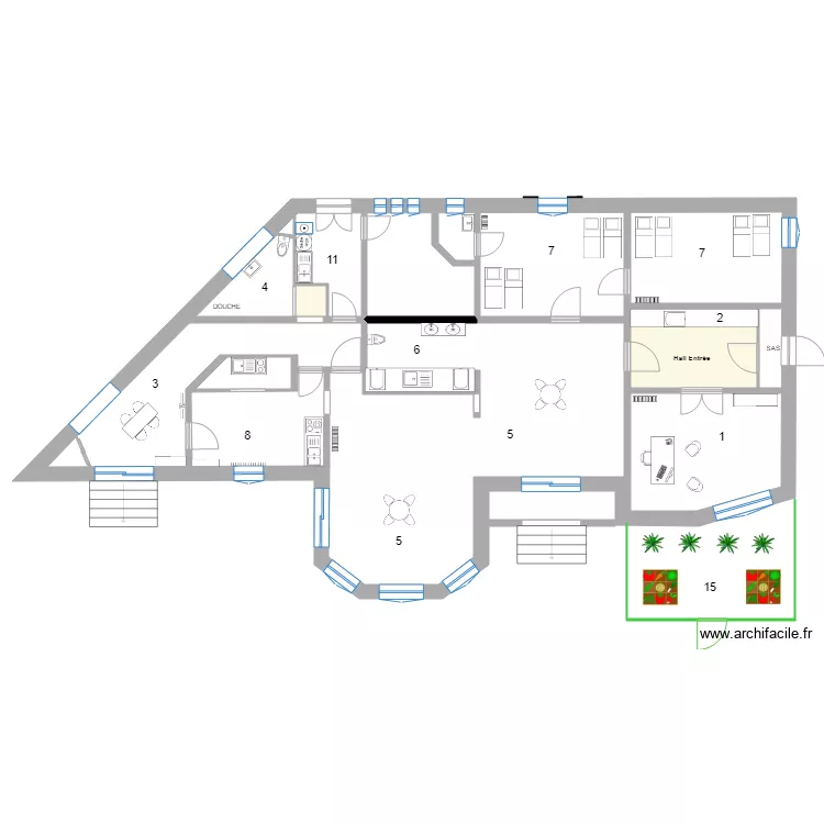 MICRO CRECHE  Ma Deuxi&egrave;me Maison OPTION. Plan de 