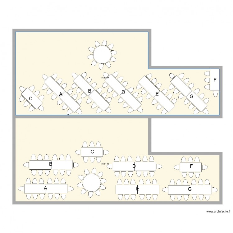 SALLE JAUNEL. Plan de 0 pièce et 0 m2