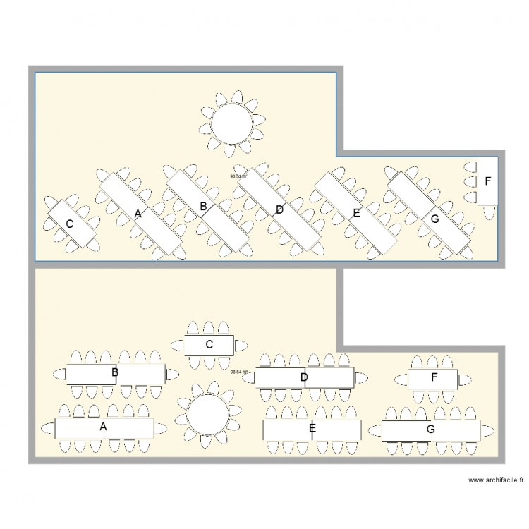 SALLE JAUNEL. Plan de 0 pièce et 0 m2