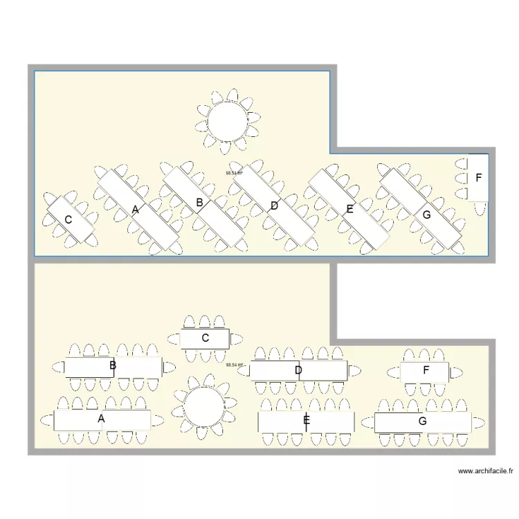 SALLE JAUNEL. Plan de SALLE JAUNEL. Plan de