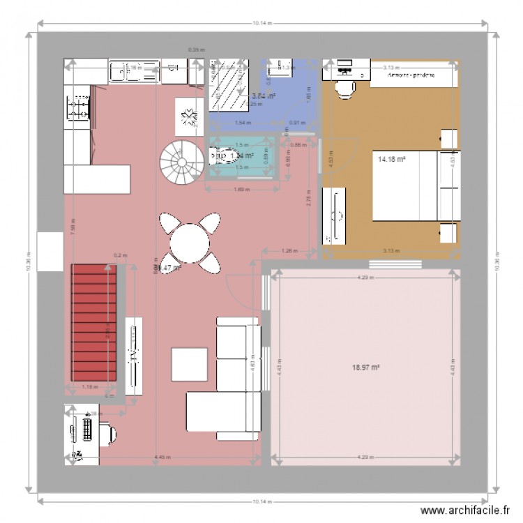 camares etage 2019. Plan de 0 pièce et 0 m2