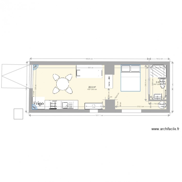 plan  studio martha ok. Plan de 0 pièce et 0 m2