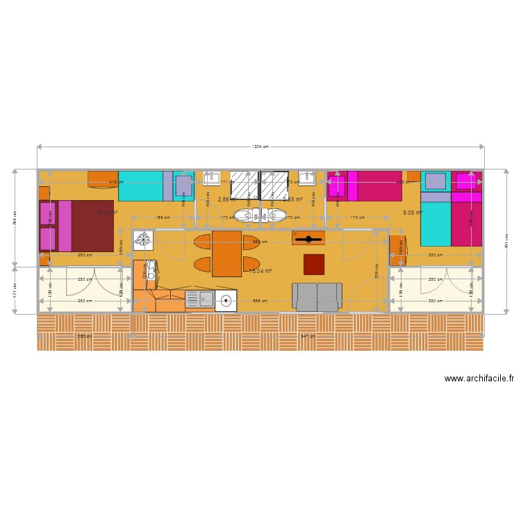 MODELE W 2BIS. Plan de 0 pièce et 0 m2