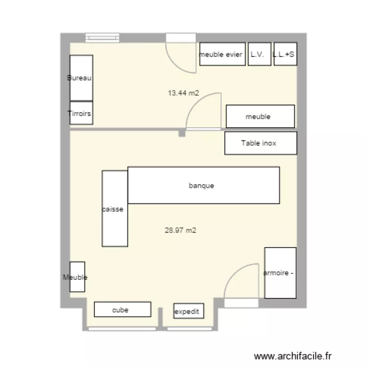 magasin. Plan de magasin. Plan de