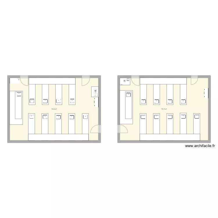 B202, B203, B204, B206. Plan de B202, B203, B204, B206. Plan de