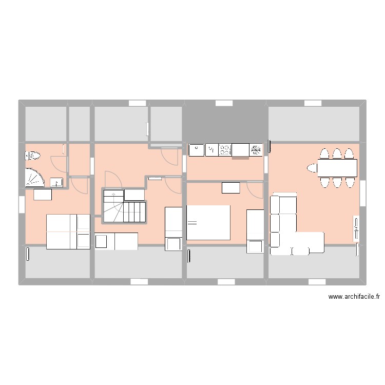 Ekrin des Cimes No4. Plan de 19 pièces et 111 m2