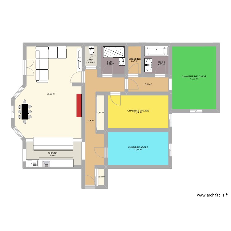 COOLOCATION V3. Plan de 0 pièce et 0 m2