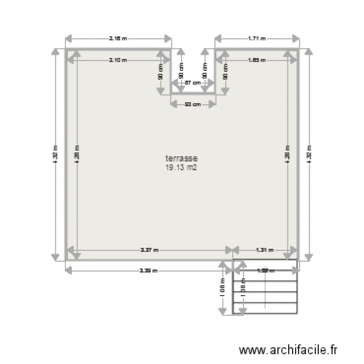 terrasse. Plan de 0 pièce et 0 m2