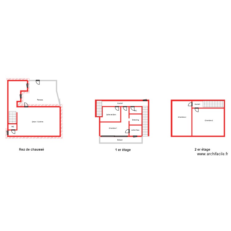 villa sude lot 1. Plan de 0 pièce et 0 m2