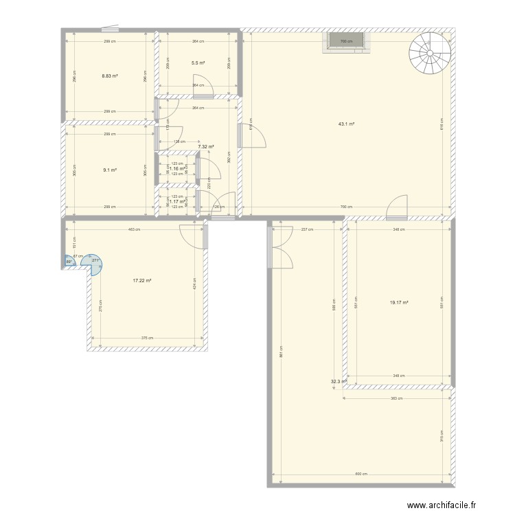 plan hésingue actuel rdc. Plan de 0 pièce et 0 m2