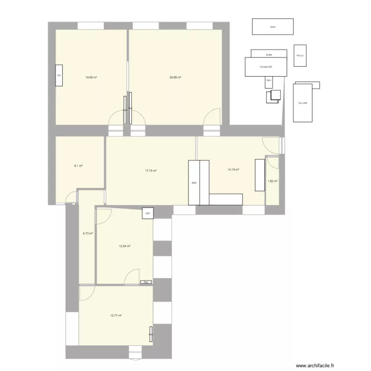 Notre appart 6. Plan de Notre appart 6. Plan de