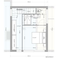 Nouveau plan étage avec escalier droit sdb2