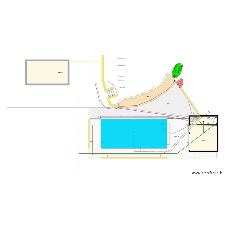 Piscine V3 Base Technique. Plan de 0 pièce et 0 m2