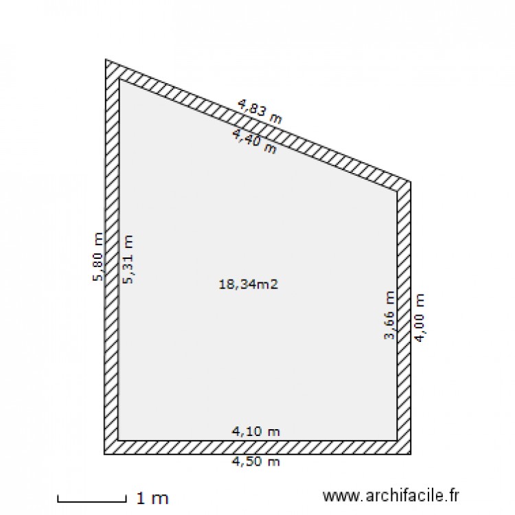 Plan abri vélo en parpaing. Plan de 0 pièce et 0 m2