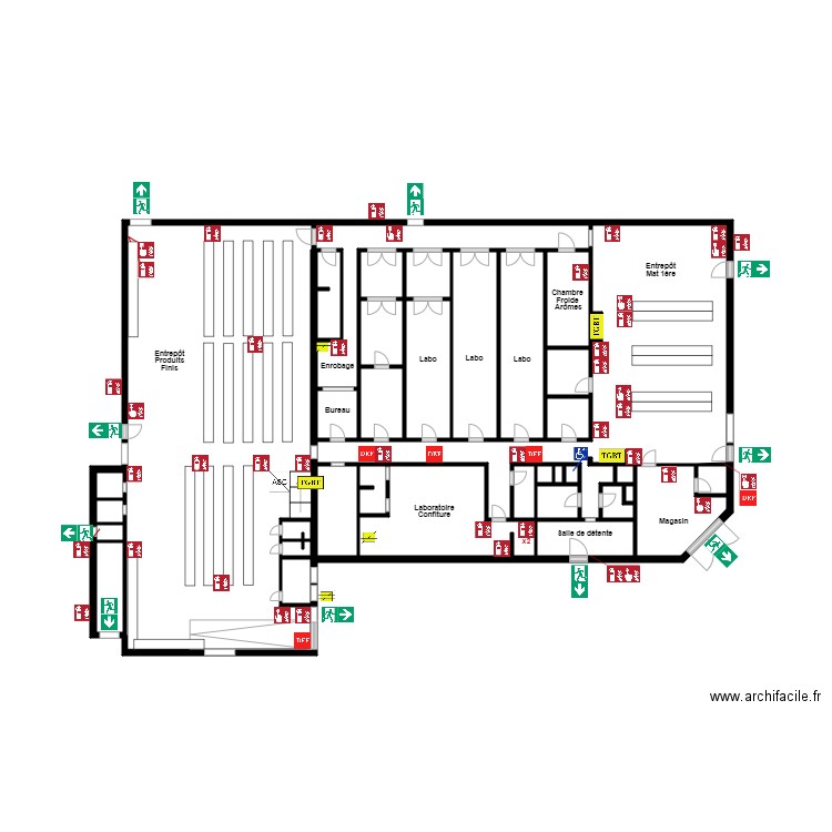 QUAI SUD sortie couloir Nord. Plan de 0 pièce et 0 m2