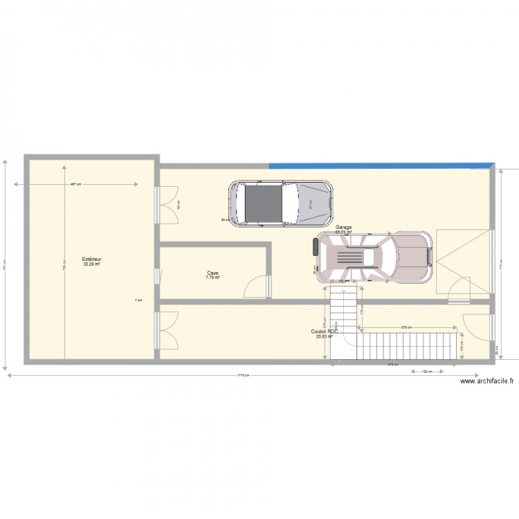 CAVE PERMIS. Plan de 0 pièce et 0 m2